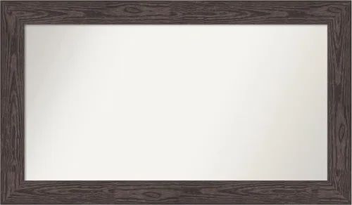 Miniatura 447 de Amanti Art Espejo personalizado, espejo de baño negro puente, espejo de pared o espejo de tocador de baño sobre el fregadero (26 x 26 pulgadas)