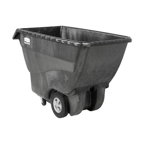 Miniatura 10 de Rubbermaid – Caja de HDPE carro con volante, Negro, 38 pulgadas Altura, 64 1/2 pulgadas longitud x 30 1/4 pulgadas ancho, Negro, 1