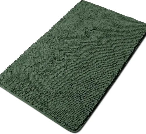 Miniatura 94 de Yeaban Alfombra de pasillo de baño de 24 x 72 pulgadas, antideslizante, alfombra de baño larga de felpilla gruesa, absorbente y lavable, alfombra