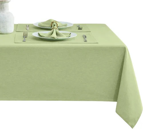Miniatura 20 de Mantel rectangular de poliéster impermeable, resistente a las arrugas, lavable, mantel de tela diseño Jacquard