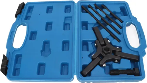 Miniatura 7 de Kits de reparación de equilibrador armónico, juego de extractor de equilibrador armónico, acero al carbono, acabado de óxido negro, kit de polea