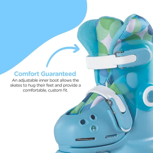 Miniatura 6 de Volution Learner Twista Patines – Patines ajustables 2 en 1 para niños a partir de 2 años – Convierte de patines de tres ruedas a patines en línea