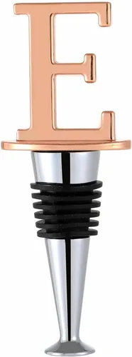 Miniatura 10 de Tapones de vino, tapones reutilizables para botellas de vino, chapado en oro rosa, tapón de vino con letra, regalo perfecto para vino, amplio uso