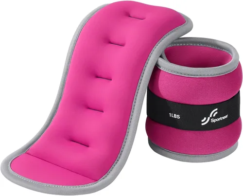 Miniatura 9 de Sportneer Pesas de tobillo para muñeca, par de pesas de 1/2/4/6/10 libras para hombres, mujeres, niños, entrenamiento de fuerza, juego de pesas