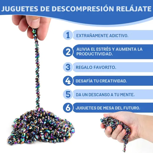 Miniatura 7 de 550 piezas de masilla, juguetes fidget, juguetes fidget para adultos, juguetes sensoriales, regalos para adultos, juguetes fidget de escritorio