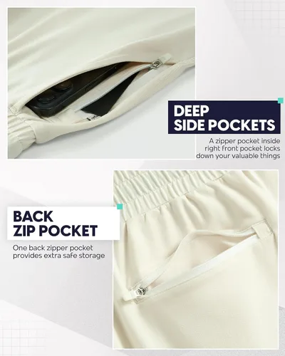 Miniatura 5 de maamgic Pantalones cortos de entrenamiento para hombre de 5 pulgadas, suaves, elásticos, para correr, gimnasio, atléticos, con bolsillos
