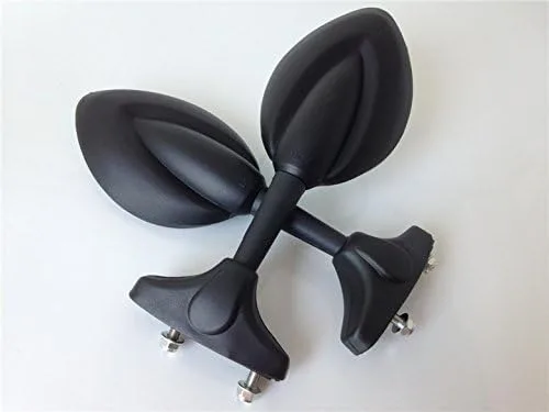 SMT-Espejo negro compatible con Kawasaki Ninja 500 Zx6R Zx7R Zx9R Zx 10R 12R 14R 636 Ducati Monster [B00RUEHDH2]