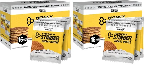 Miniatura 30 de Honey Stinger Gofre de Mantequilla de Maní Orgánica, Stroopwafel Energético para Ejercicio, Resistencia y Rendimiento, Nutrición Deportiva
