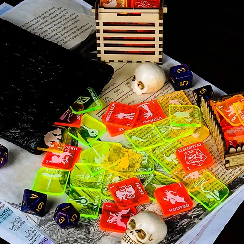 Miniatura 8 de CZYY D&D Juego de fichas de juego de mesa de fantasía RPG Hero y Monster Token de 112 piezas, perfecto para Calabozos, Dragones y Pathfinder