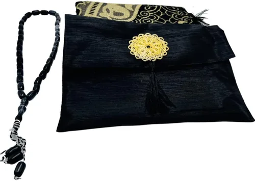 Miniatura 5 de Tapete de oración islámica, alfombra de oración turca con bolsa y sellado de adornos, alfombrilla de oración portátil con práctica bolsa