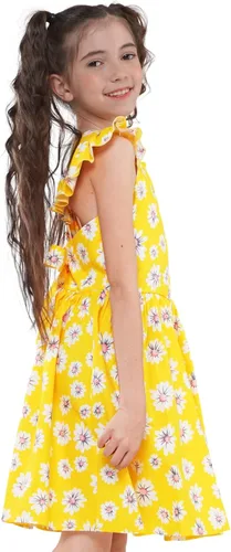 Miniatura 301 de Vestido de verano para niña, de algodón, con diseño floral