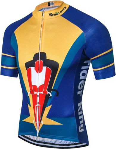Miniatura 193 de Nuevo Pro cremallera completa hombres ciclismo Jersey manga corta Riding Shirt USA
