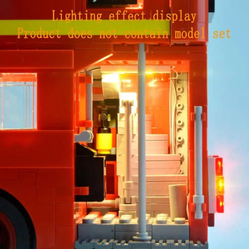 Miniatura 7 de GEAMENT Versión actualizada 10258 Kit de luces para Creator Expert London Bus compatible con el modelo de bloques de construcción Lego 10258