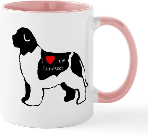 Miniatura 33 de CafePress Newfoundland Dog Drool Zone Taza de café de cerámica de 11 oz (11.0 fl oz)