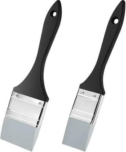 Outus 2 piezas de pinceles de silicona para pintar moldeadores de color para pintura, herramienta moldeadora de color de borde puntiagudo sólido