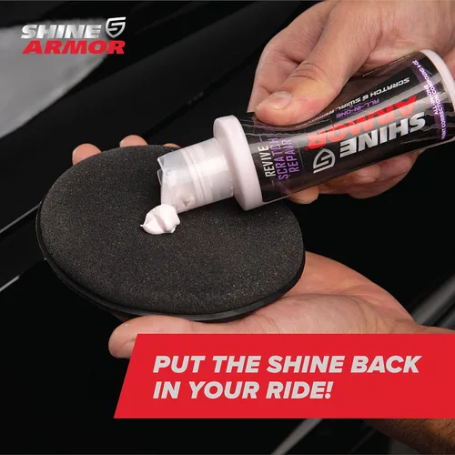 Miniatura 8 de SHINE ARMOR Removedor de Arañazos para Coche, Protección y Eliminación de Remolinos, Abrillantador 4oz