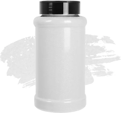 Purpurina blanca ultrafina, 16 oz (1 lb), purpurina fina para manualidades de resina, uñas, vasos, slime, cosméticos y decoración de festivales -