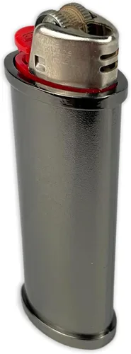 Miniatura 5 de DIYLuxury - Funda de metal para encendedor BIC Standard J6, EZ Reach Lighter, resistente, personalizable, reutilizable, funda individual