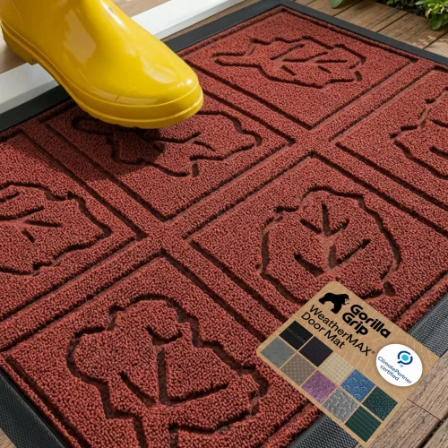 Miniatura 75 de Gorilla Grip - Tapete WeatherMax todoterreno 100% impermeable, caucho natural, resistente a manchas y decoloración, perfil bajo, interior y Grafito
