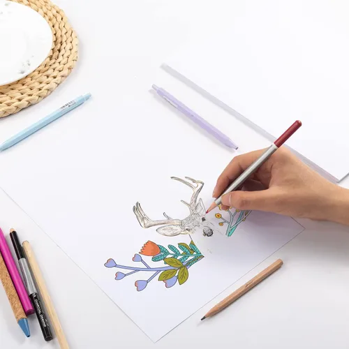 Miniatura 3 de 30 hojas de papel de cartulina de 8 1/2 x 11 pulgadas para manualidades e invitaciones (blanco)