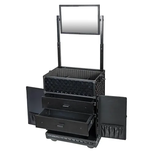 Miniatura 6 de Shany Rebel Series Pro Artistas de maquillaje Rolling tren y Trolley Case