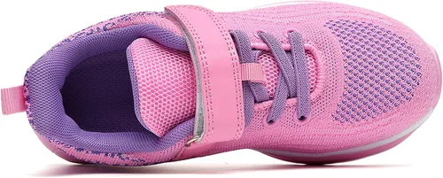 Miniatura 3 de SURRAY Zapatos deportivos para correr y caminar para niños y niñas, transpirables, antideslizantes, para gimnasio, deportes, a la moda