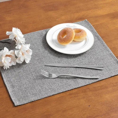 Miniatura 23 de Mantel rectangular de 71 x 55 pulgadas, lino sintético, sin arrugas, impermeable, color beige, para campamento, graduación, rectangular, para Lino