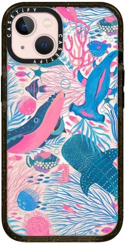 Miniatura 165 de CASETiFY Impact - Funda para iPhone 13 [protección contra caídas de 6.6 pies/compatible con Magsafe] Black Kingsnake, color negro transparente