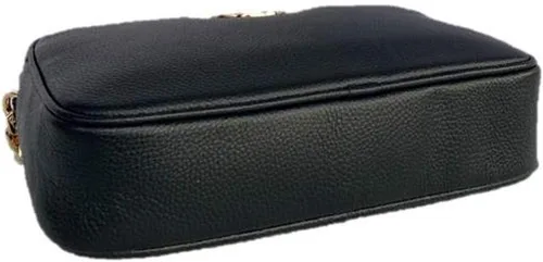 Miniatura 8 de Michael Kors Fulton Large EW Bandolera Cuero guijarro, Negro, Negro