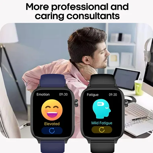 Miniatura 5 de Reloj inteligente para mujeres y hombres (respuesta/dial) reloj inteligente IPS de 1.96 pulgadas, frecuencia cardíaca 24/7, oxígeno en sangre