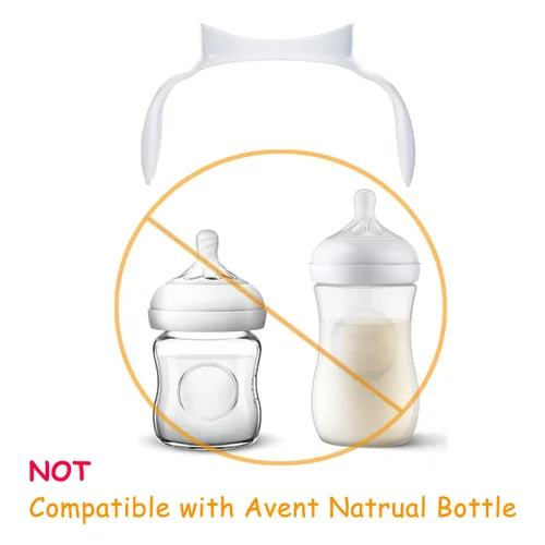 Miniatura 5 de Manijas de botella compatibles para biberones Philips Avent anticólicos AirFree, 2 unidades (azul)