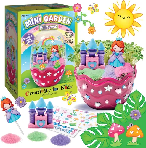 Miniatura 10 de Creativity for Kids Mini Garden - Kit de terrario de unicornio mágico, regalos de unicornio para niñas, manualidades para niños, juguetes
