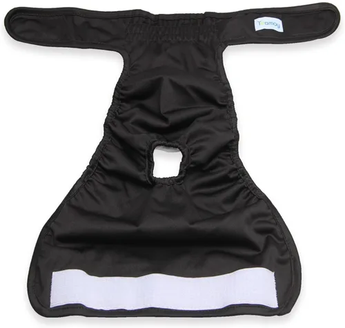 Miniatura 3 de Teamoy – Pañales lavables para perros hembras, reutilizables, súper absorbentes y cómodos Negro+ Púrpura+Verde+ Rosa Rojo (4 piezas)