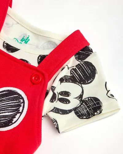 Miniatura 19 de Disney Conjunto de pantalones cortos para bebé, 2 piezas de Spiderman Mickey Mouse Cars Winnie the Pooh, conjunto corto de camisa corta (0-3M-24M)