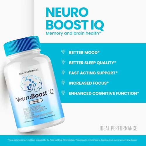 Miniatura 3 de (2 unidades) Neuro Boost IQ Suplemento Brain Pills Mind Ben Carson Neurobooster Neuroboostiq (120 cápsulas)