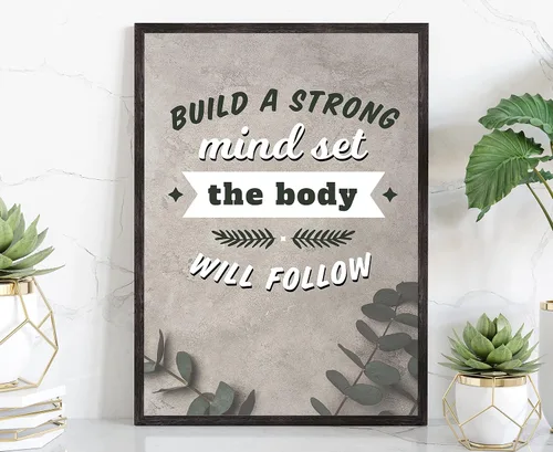 Miniatura 30 de Arte de pared con texto en inglés «Be Stronger Than Your Excuss», póster de gimnasio, impresiones de gimnasio, gimnasio en casa, decoración