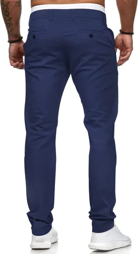 Miniatura 3 de HUNGSON Jeans ajustados casuales para hombre, con teñido elástico, recto, a la moda
