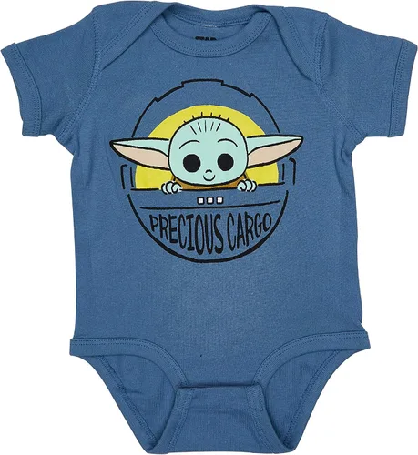 Miniatura 3 de Star Wars baby-boys Baby Yoda Bodysuit Three Pack Baby Clothes