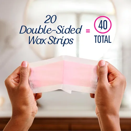 Miniatura 4 de VEET Tiras de cera de azúcar para depilación corporal de mujer, kit de depilación de bikini, púbico, dermatológicamente probado para áreas