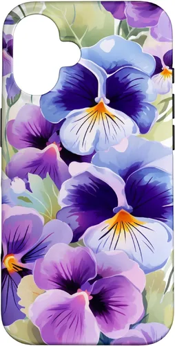 Miniatura 32 de Pansy Flower Pattern Floral Case for iPhone 17