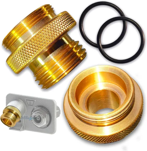 Miniatura 13 de SPGTM-8 ~ Adaptador de manguera Woodford Bibb reemplaza 34HF, 50HF y 55437 con un conector recto para espigas, llaves y modelos de hidrante