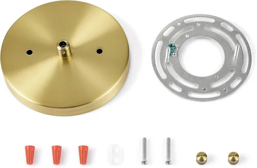 Miniatura 10 de BRIGHTTIA Kit moderno de toldo poco profundo de 5 pulgadas con herrajes, negro mate, conversión de luz colgante para enchufar a cable duro, piezas