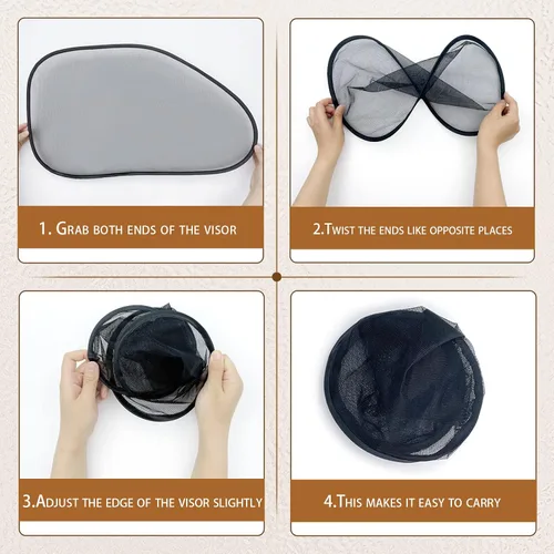 Miniatura 4 de Paquete de 2 persianas universales para ventana de automóvil para bebés, niños y mascotas, visera lateral, protección contra rayos UV, perfecta