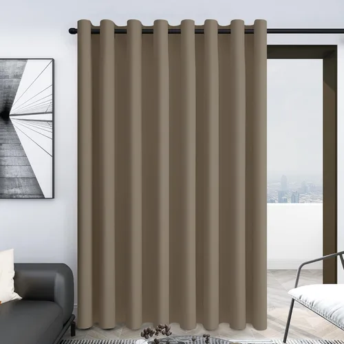 Miniatura 24 de Deconovo Cortina opaca, para oscurecer la habitación Gris claro