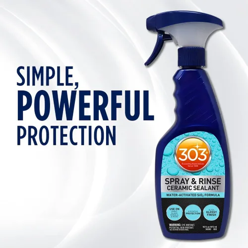 Miniatura 6 de 303 Products Sellador de cerámica en aerosol y enjuague, revestimiento cerámico rápido, fórmula SiO2 activada por agua, 6 meses de protección