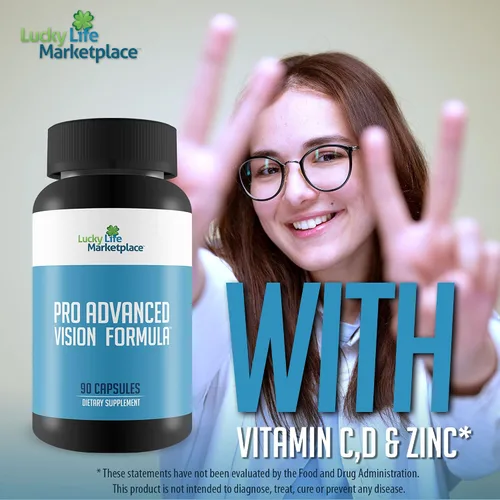 Miniatura 5 de Pro Advanced Vision Formula - Suplemento de apoyo para la salud ocular - Ayuda a la visión saludable y agudeza visual - Ayuda a reducir la fatiga