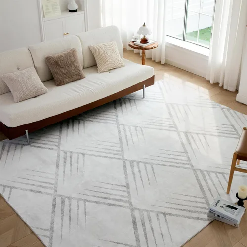 Miniatura 91 de Syalife 6x9 Alfombra Lavable para Área, Ultra Suave Antideslizante, Pila Baja, Alfombra Vintage Resistente a Manchas para Sala de Estar, Alfombra