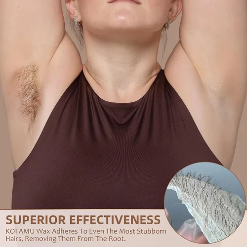 Miniatura 5 de KOTAMU Kit de depilación digital negra para mujeres y hombres, piel sensible, olla de cera dura para cejas, cara, piernas, axilas, depilación suave