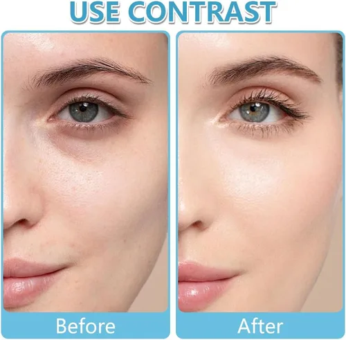 Miniatura 5 de Tijeras de cejas 2 en 1 con peine, cortador de cejas de acero inoxidable de precisión, tijeras de aseo antideslizantes para hombres y mujeres, Azul