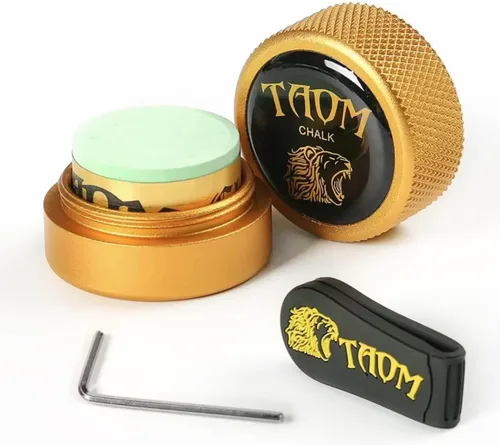 Miniatura 46 de TAOM - Soporte para tiza de billar, herramienta práctica redonda, accesorios de billar, mini estuche magnético para punta de tiza, contenedor